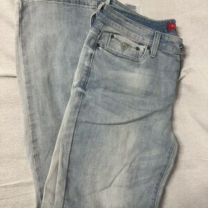 Guess Men's Faded Blue Slim Jeans